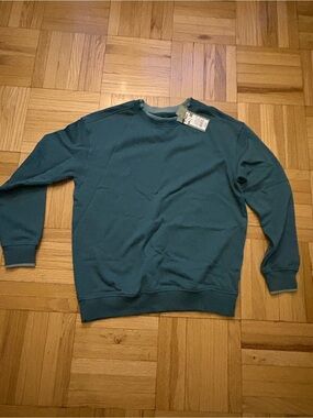 Goodfellow Men's Crewneck Sweatshirt in Teal